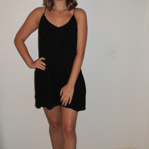 strappy little black dress